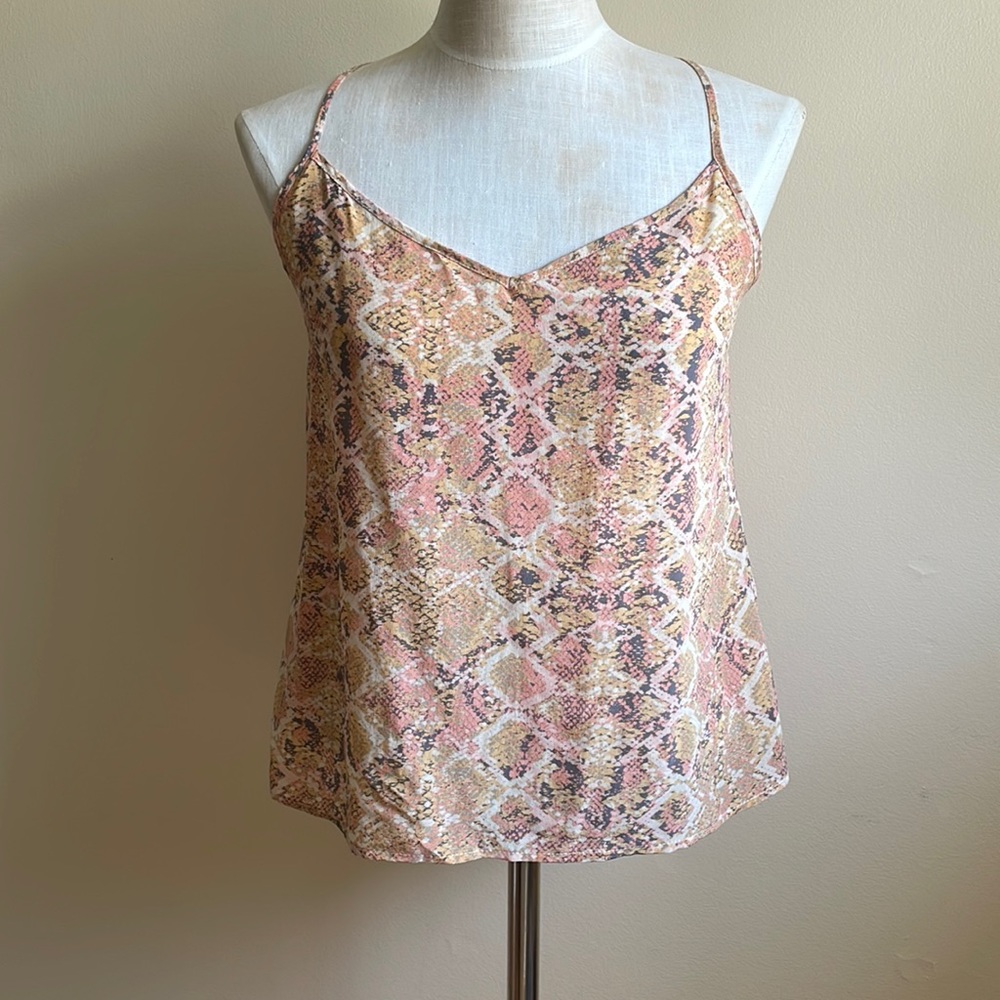 Anthropologie E by Eloise silk snake tank